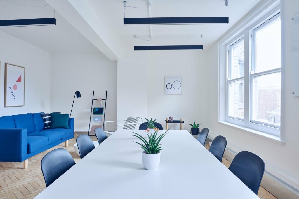 photo of empty conference room for a networking group